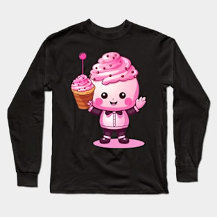 kawaii Ice cream  T-Shirt cute Candy food gilrl funny Long Sleeve T-Shirt